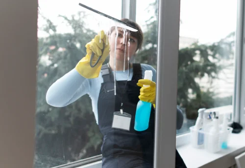 Nettoyage de vitres intérieures et extérieures à Vaudricourt